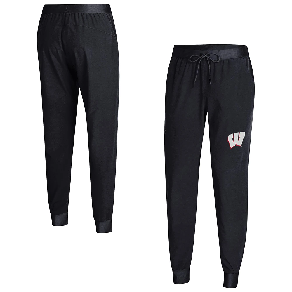 Women's Under Armour Black Wisconsin Badgers Sport Woven UA Storm Pants