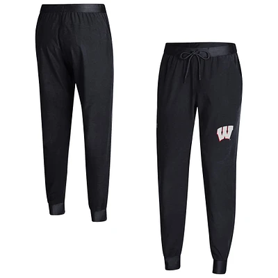 Women's Under Armour Black Wisconsin Badgers Sport Woven UA Storm Pants