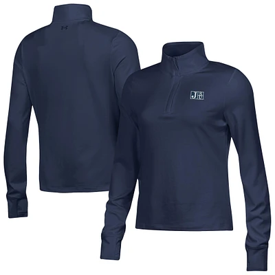 Women's Under Armour  Navy Jackson State Tigers Motion Quarter-Zip Top