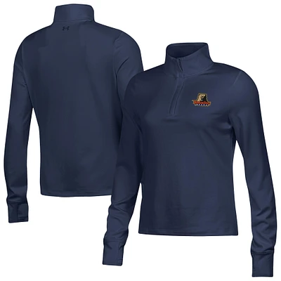 Women's Under Armour Navy Morgan State Bears Motion Quarter-Zip Top