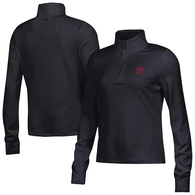 Women's Under Armour Black South Carolina Gamecocks Motion Quarter-Zip Top