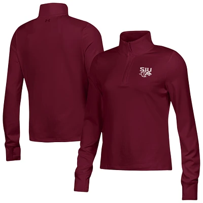 Women's Under Armour Maroon Southern Illinois Salukis Motion Quarter-Zip Top