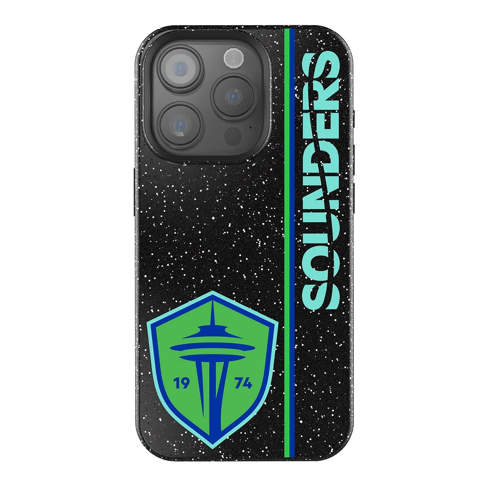 Keyscaper Black Seattle Sounders FC Sidebar Bling iPhone Case