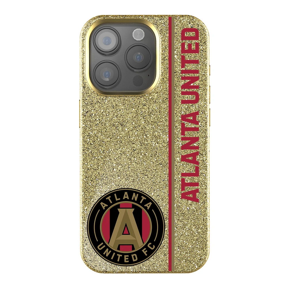 Keyscaper Gold Atlanta United FC Sidebar Bling iPhone Case