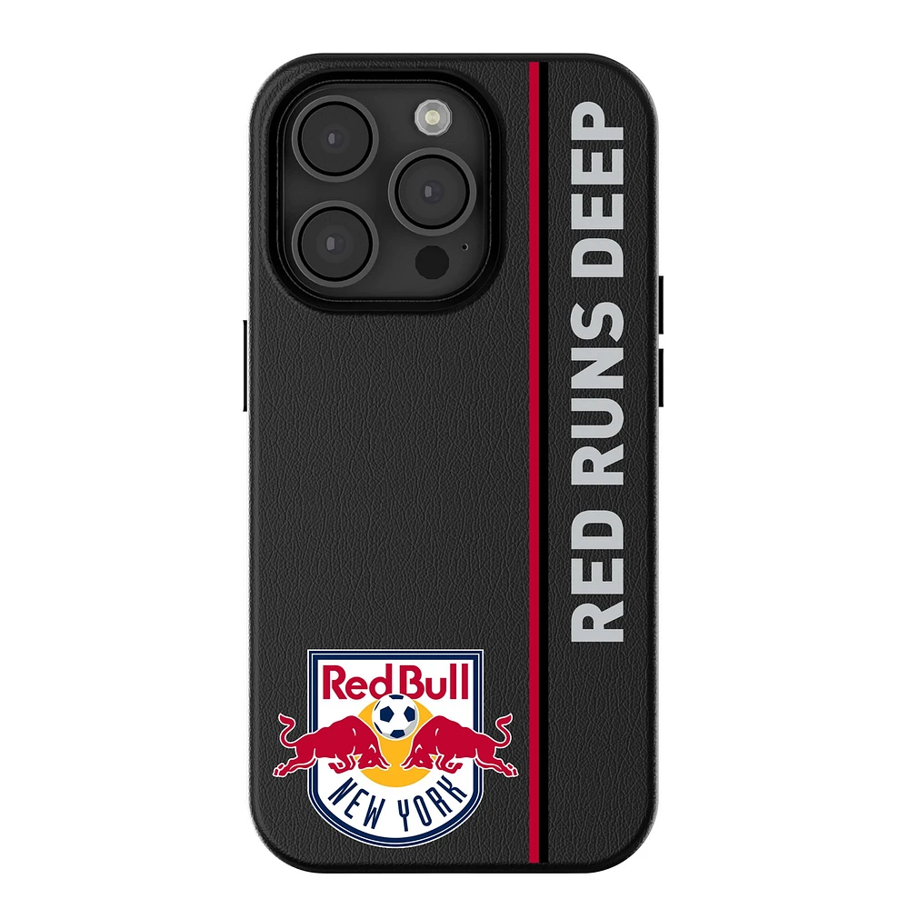 Keyscaper Black New York Red Bulls Sidebar Magnetic iPhone Case