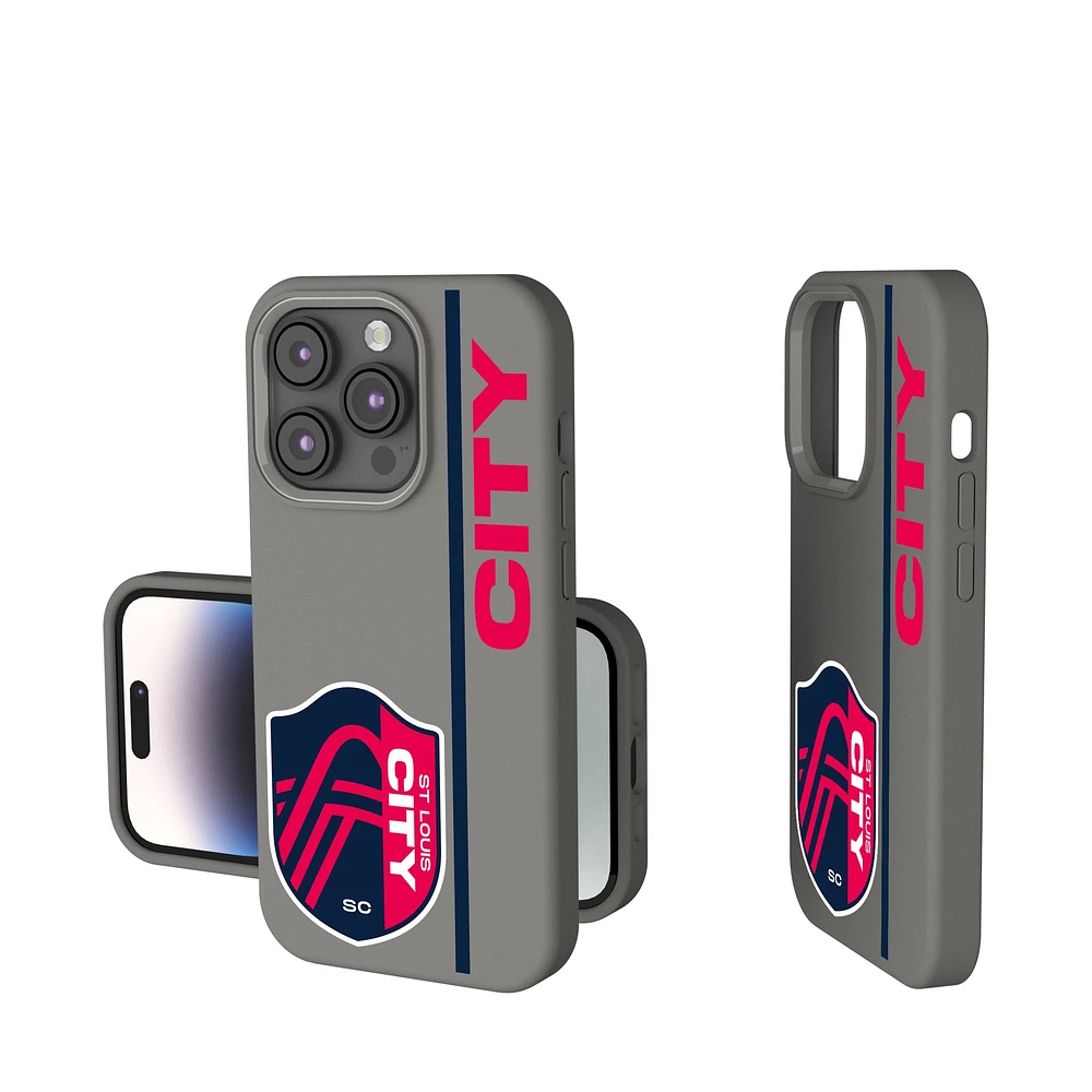 Keyscaper Gray St. Louis City SC Sidebar Soft Touch iPhone Case