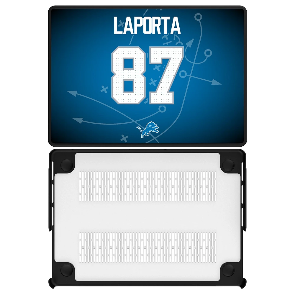Keyscaper Sam LaPorta Detroit Lions MacBook Case