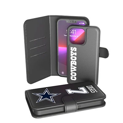 Keyscaper Trevon Diggs Black Dallas Cowboys iPhone Wallet Case