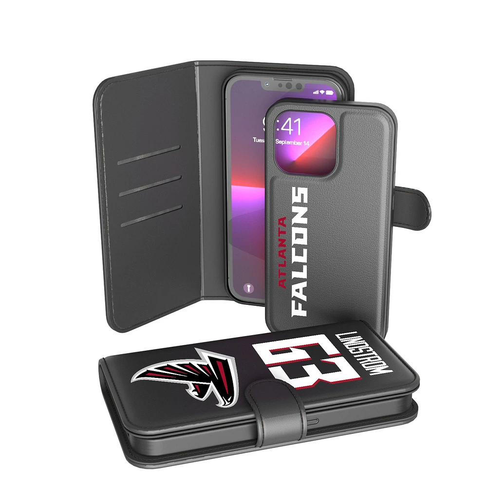 Keyscaper Chris Lindstrom Black Atlanta Falcons iPhone Wallet Case