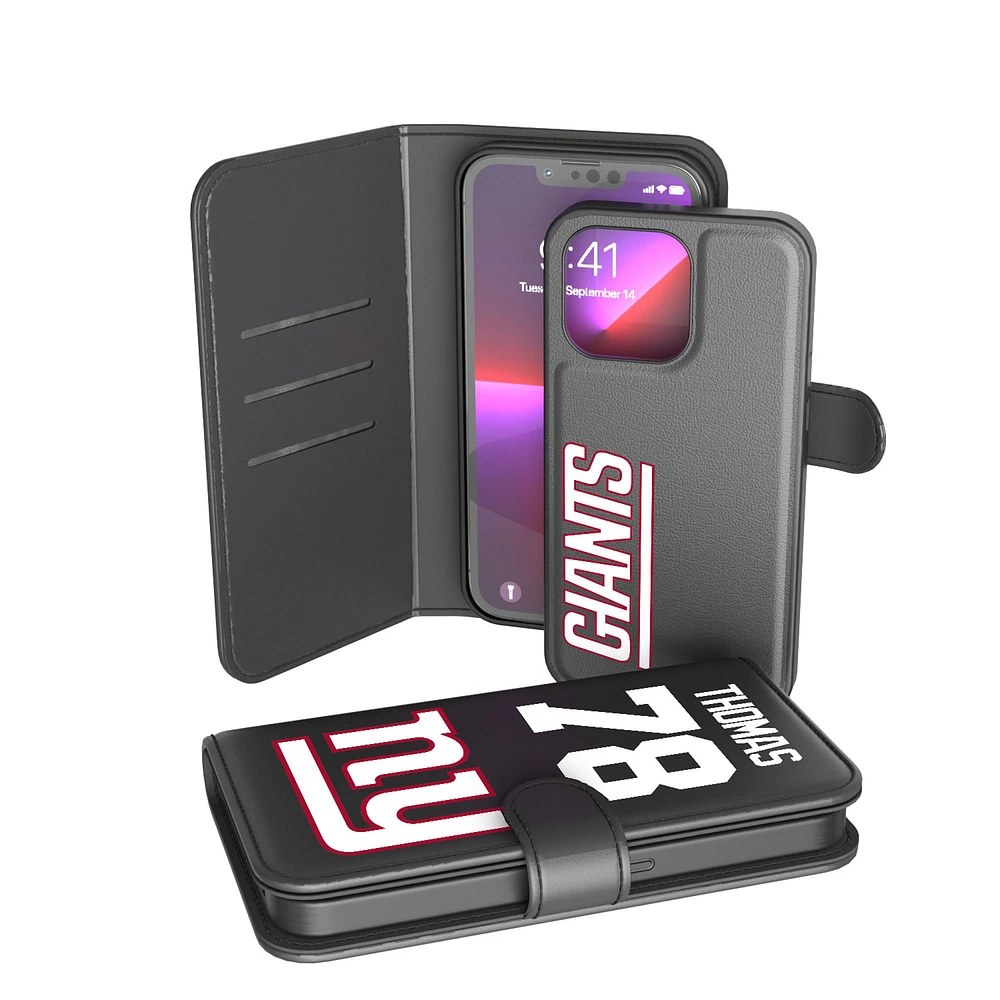Keyscaper Andrew Thomas Black New York Giants iPhone Wallet Case