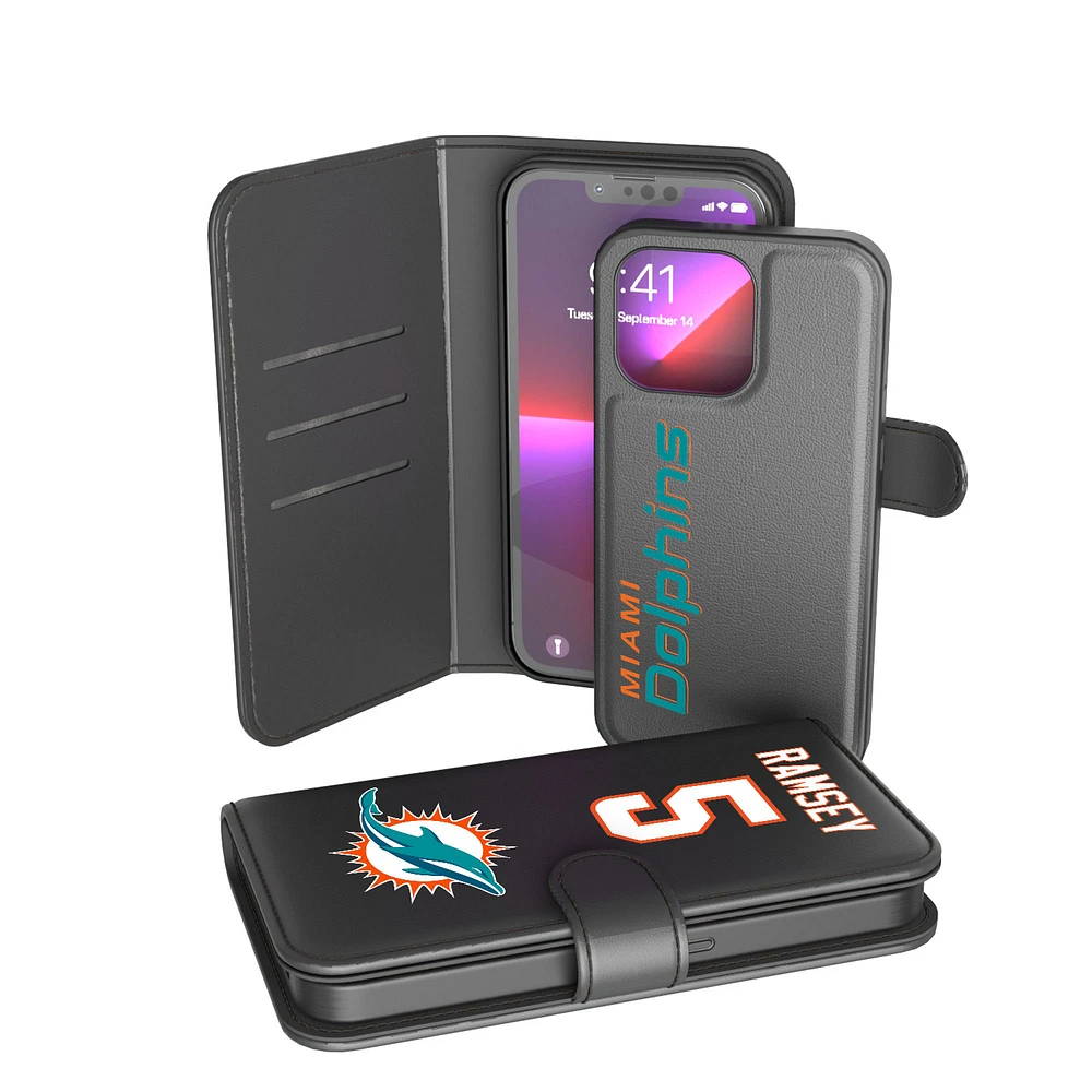 Keyscaper Jalen Ramsey Black Miami Dolphins iPhone Wallet Case