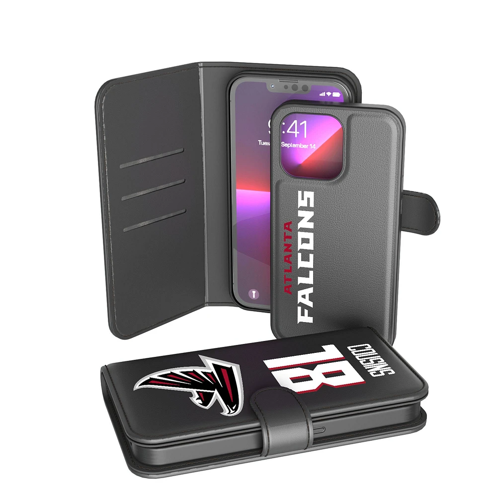 Keyscaper Kirk Cousins Black Atlanta Falcons iPhone Wallet Case