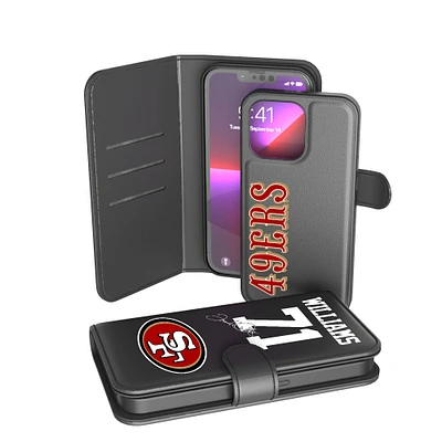 Keyscaper Trent Williams Black San Francisco 49ers iPhone Wallet Case