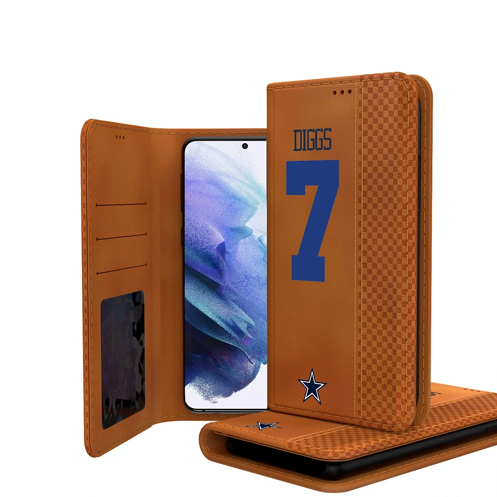 Keyscaper Trevon Diggs Brown Dallas Cowboys Galaxy Folio Case