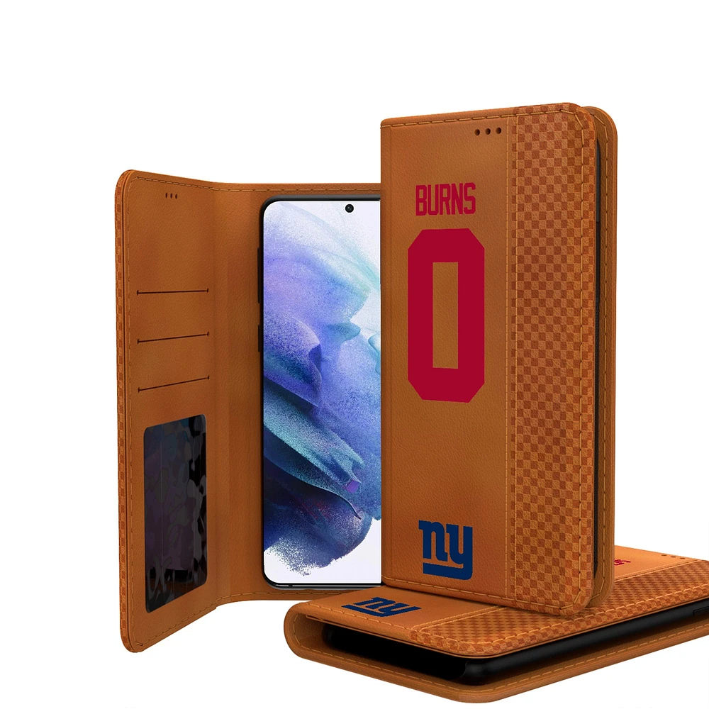 Keyscaper Brian Burns Brown New York Giants Galaxy Folio Case