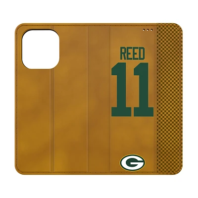 Keyscaper Jayden Reed Brown Green Bay Packers Folio iPhone Case
