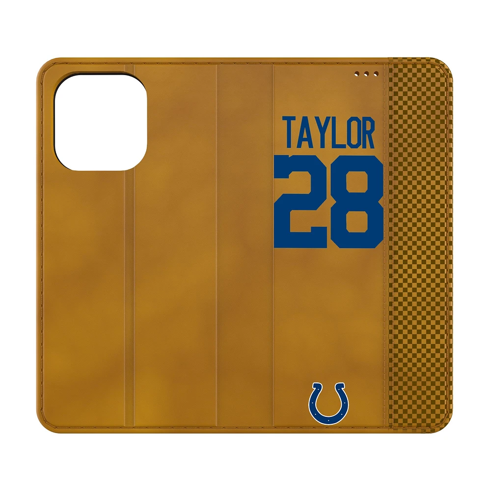 Keyscaper Jonathan Taylor Brown Indianapolis Colts Folio iPhone Case