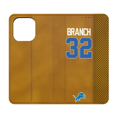 Keyscaper Brian Branch Brown Detroit Lions Folio iPhone Case