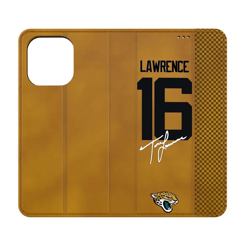 Keyscaper Trevor Lawrence Brown Jacksonville Jaguars Folio iPhone Case