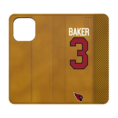 Keyscaper Budda Baker Brown Arizona Cardinals Folio iPhone Case