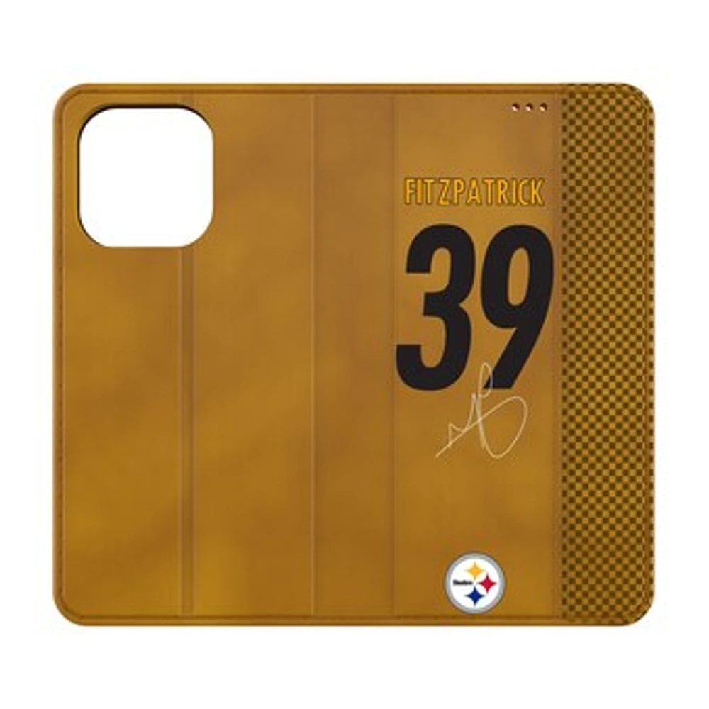 Keyscaper Minkah Fitzpatrick Brown Pittsburgh Steelers Folio iPhone Case