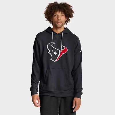 Men's Nike Navy Houston Texans Sideline Standard Issue Initial Home Dri-FIT Hoodie