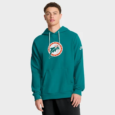 Men's Nike Aqua Miami Dolphins Sideline Standard Issue Alt 2 Dri-FIT Hoodie