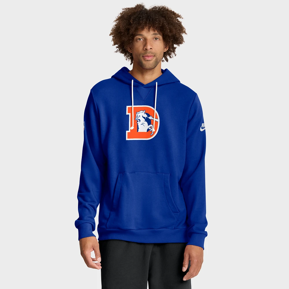 Men's Nike Royal Denver Broncos Sideline Standard Issue Alt 2 Dri-FIT Hoodie