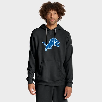 Men's Nike Black Detroit Lions Sideline Standard Issue Alt 2 Dri-FIT Hoodie