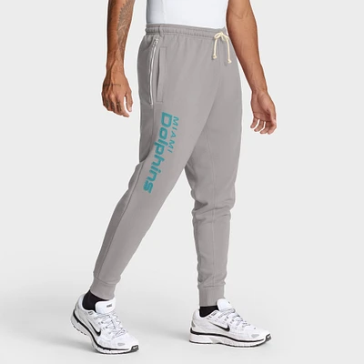 Men's Nike Gray Miami Dolphins Sideline Standard Issue Ground Game Dri-FIT Taper Pants