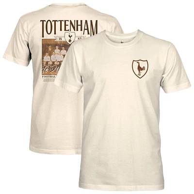 Men's 1863FC Cream Tottenham Hotspur Vintage Photo T-Shirt