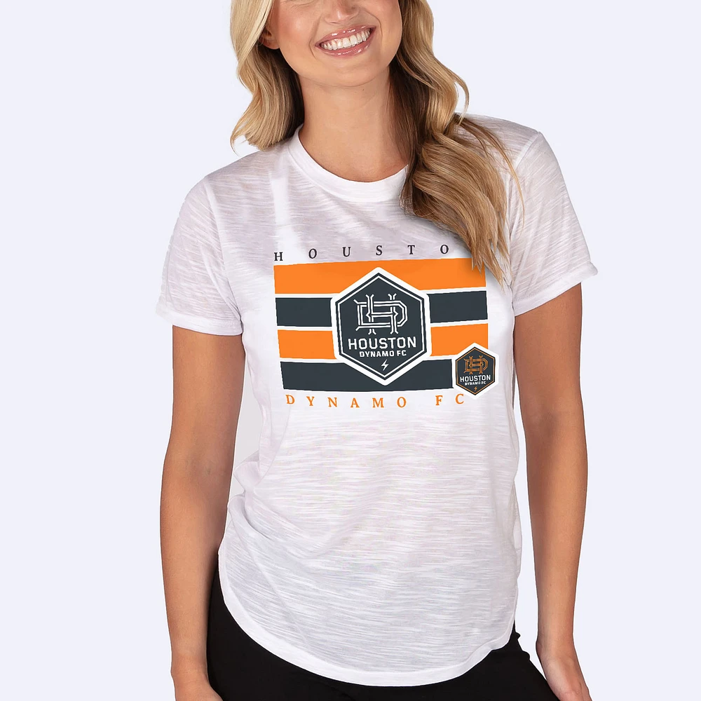 Women's Concepts Sport White Houston Dynamo FC Infuse Slub Knit Top
