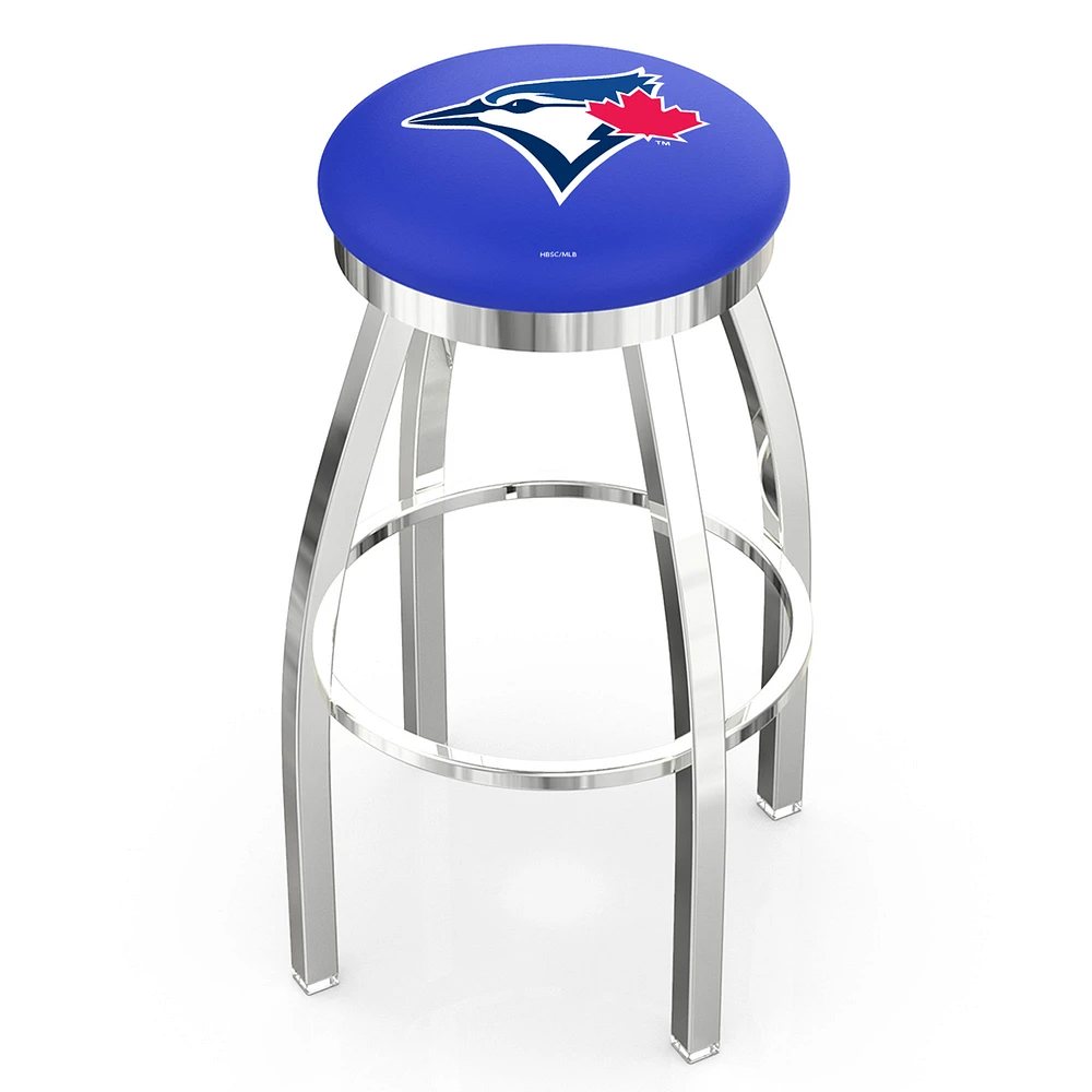 Toronto Blue Jays 25" Chrome Swivel Counter Stool
