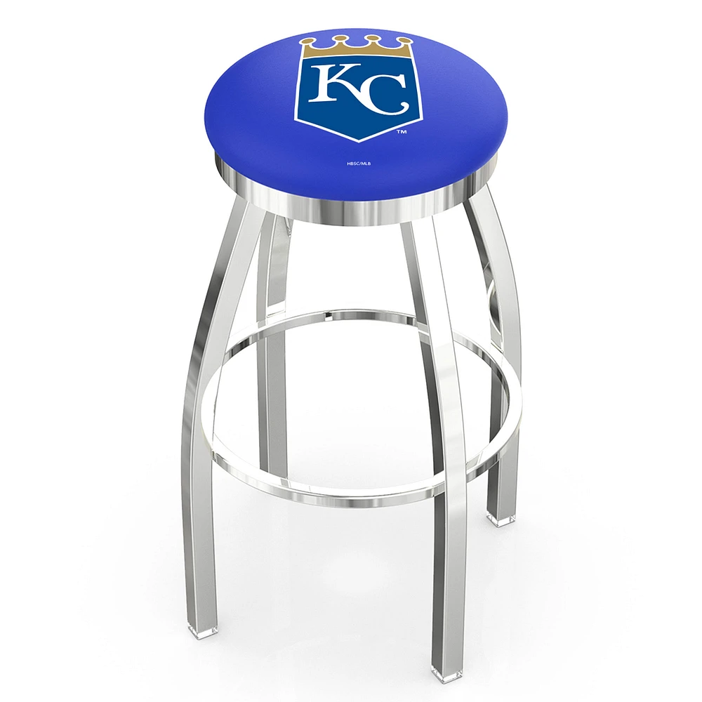 Kansas City Royals 25" Chrome Swivel Counter Stool
