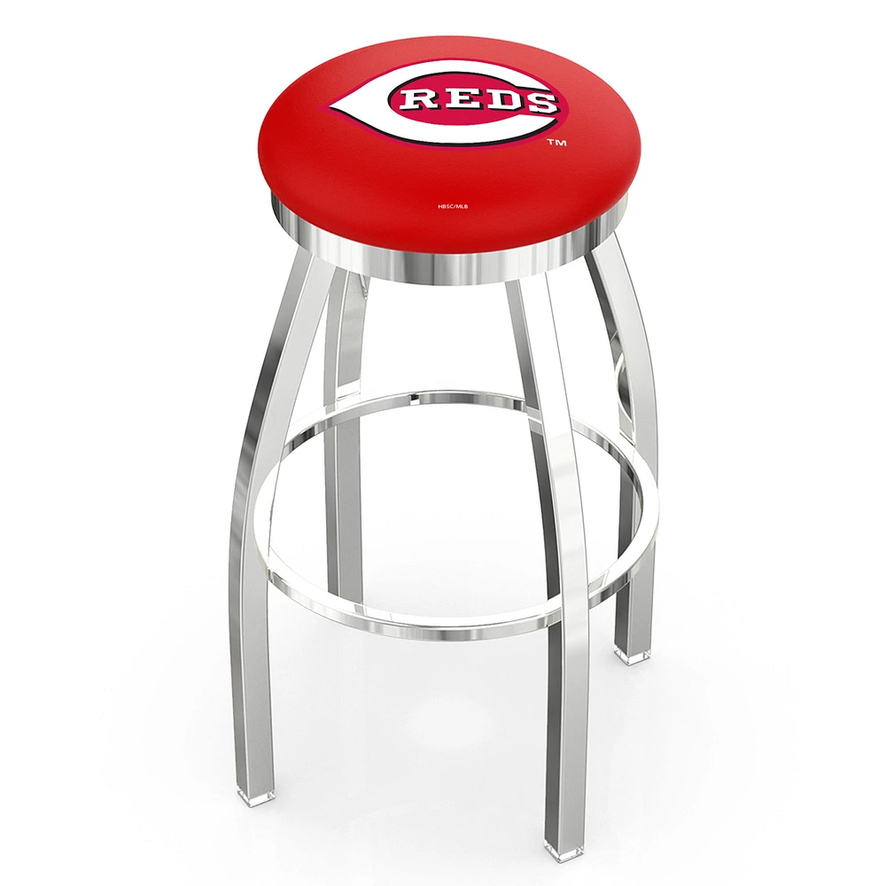 Cincinnati Reds 30" Chrome Swivel Bar Stool