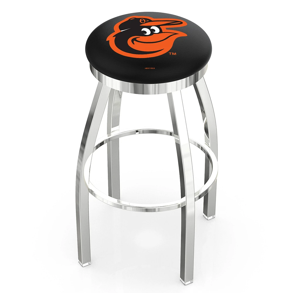 Baltimore Orioles 30" Chrome Swivel Bar Stool