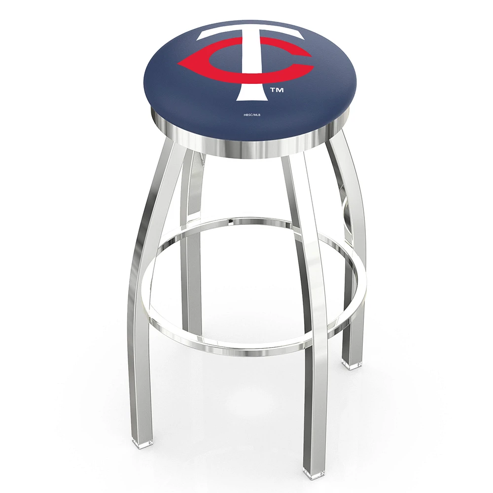 Minnesota Twins 36" Chrome Swivel Counter Stool