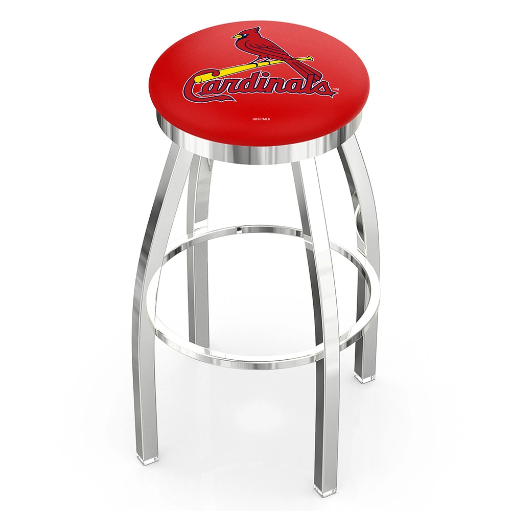 St. Louis Cardinals 36" Chrome Swivel Counter Stool