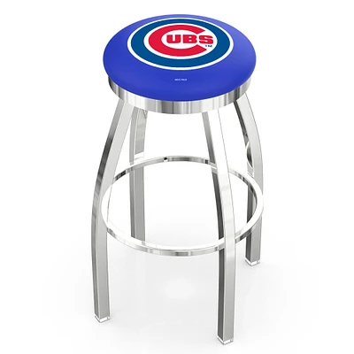 Chicago Cubs 36" Chrome Swivel Counter Stool