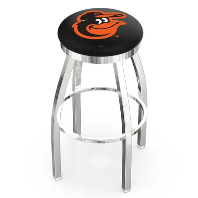 Baltimore Orioles 36" Chrome Swivel Counter Stool
