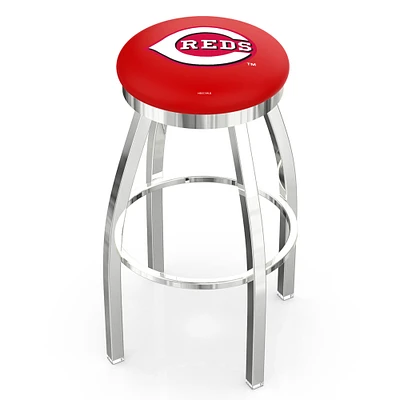 Cincinnati Reds 36" Chrome Swivel Counter Stool