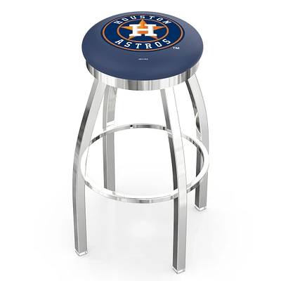Houston Astros 36" Chrome Swivel Counter Stool