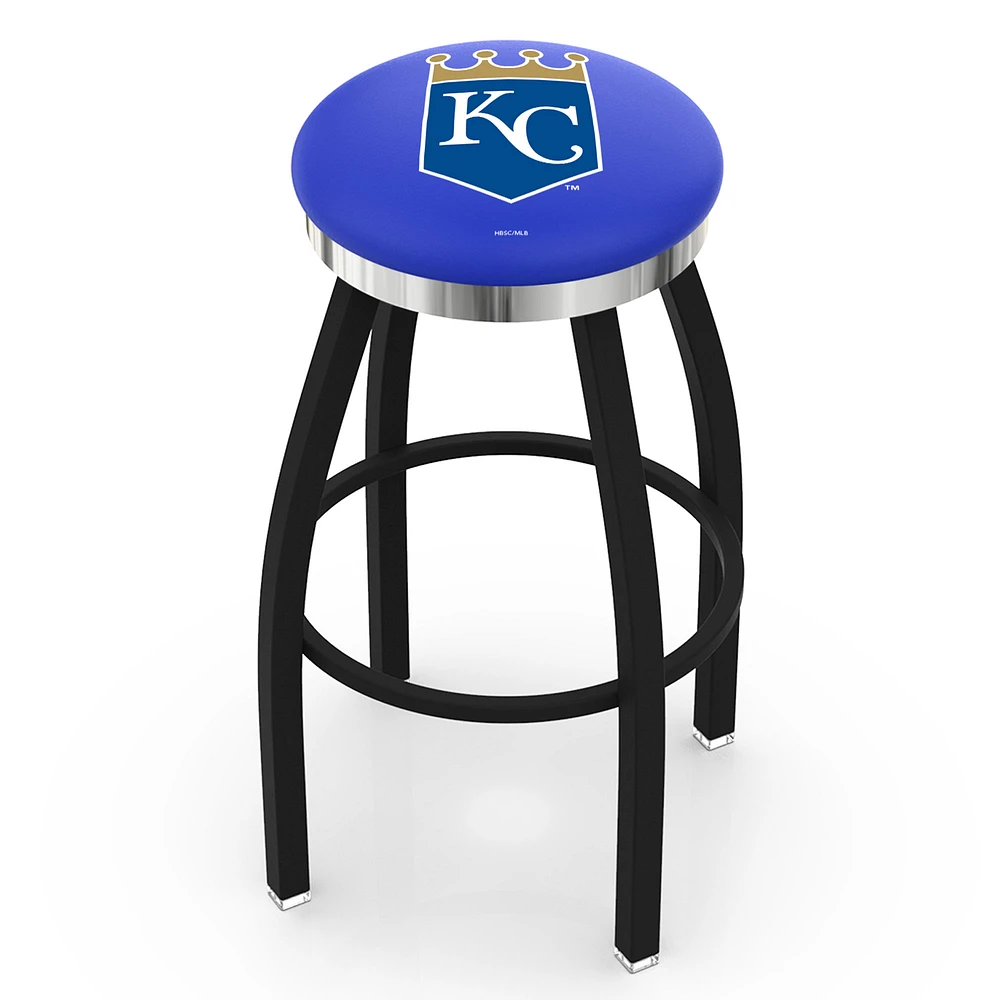 Kansas City Royals 25" Swivel Counter Stool with Chrome Accent
