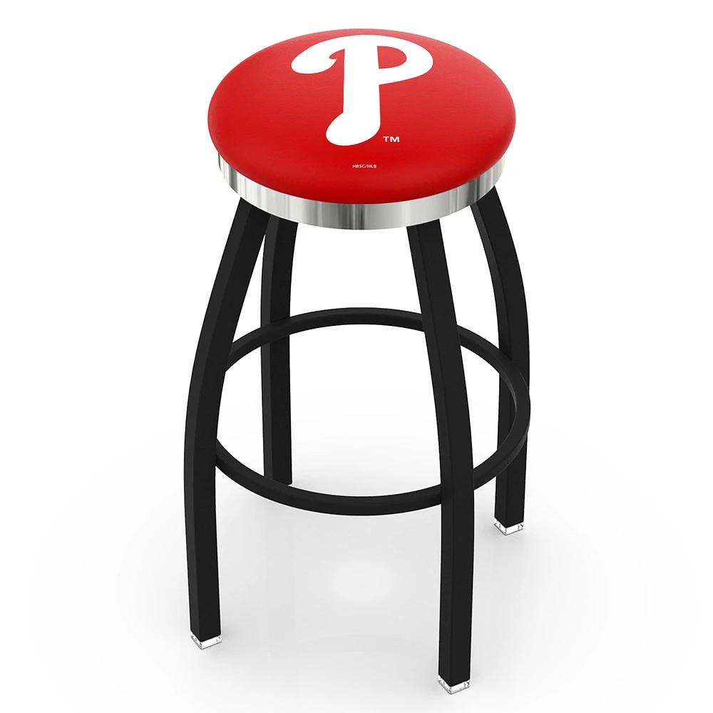 Philadelphia Phillies 25" Swivel Counter Stool with Chrome Accent