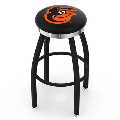 Baltimore Orioles 30" Swivel Counter Stool with Chrome Accent