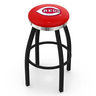 Cincinnati Reds 30" Swivel Counter Stool with Chrome Accent