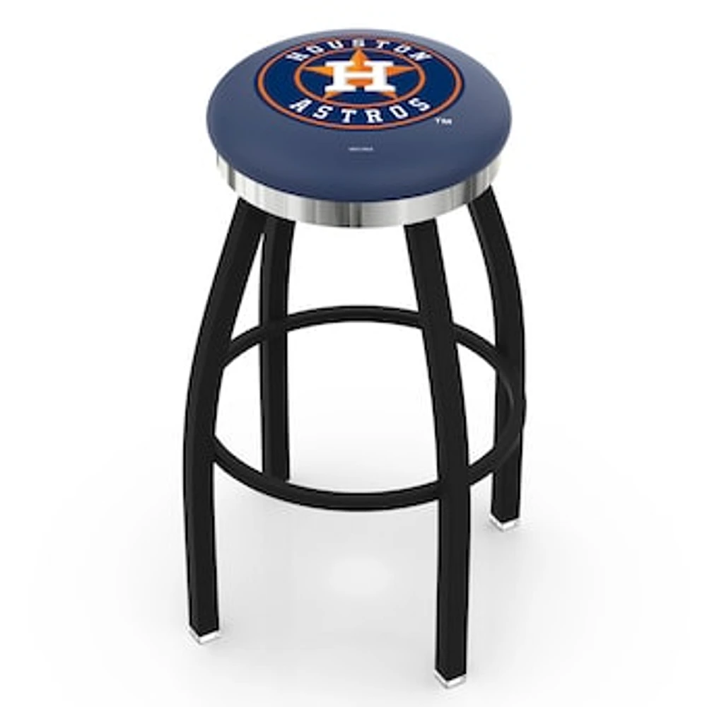 Houston Astros 30" Swivel Counter Stool with Chrome Accent