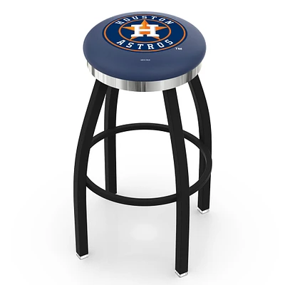 Houston Astros 30" Swivel Counter Stool with Chrome Accent