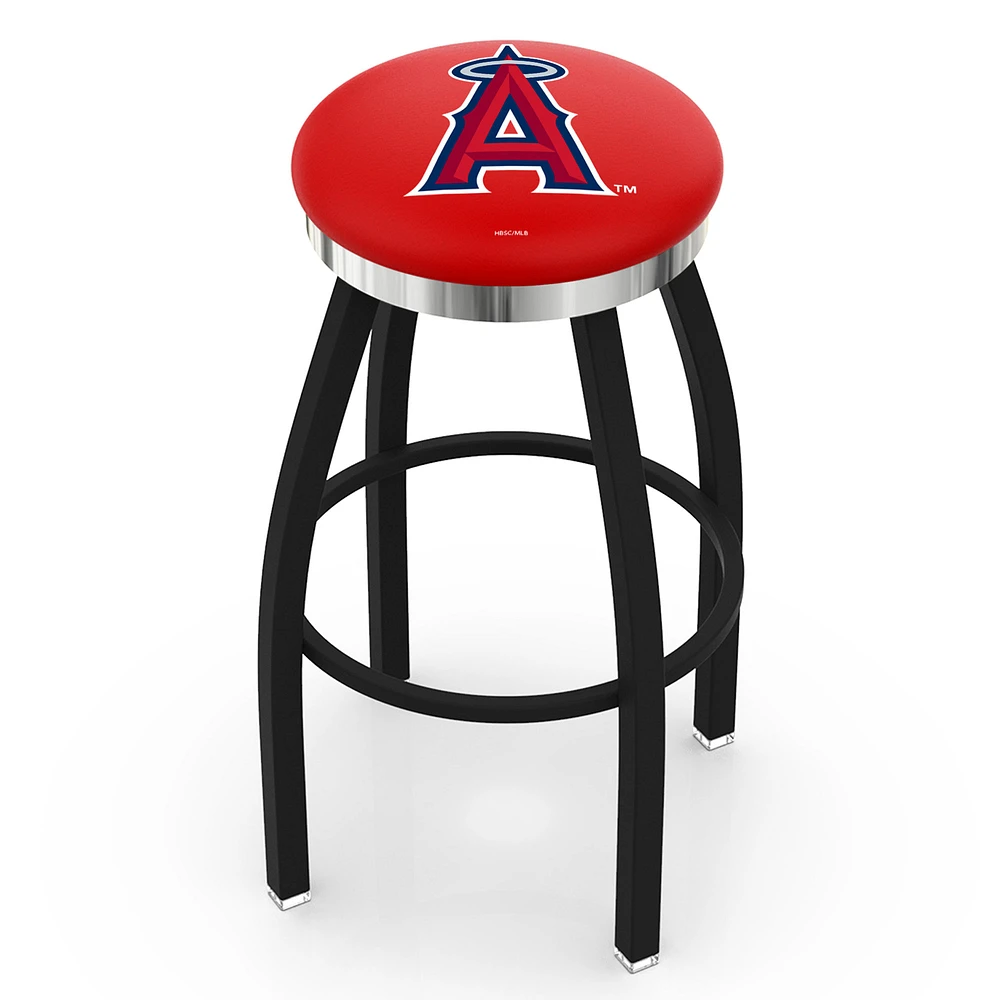Los Angeles Angels 30" Swivel Counter Stool with Chrome Accent