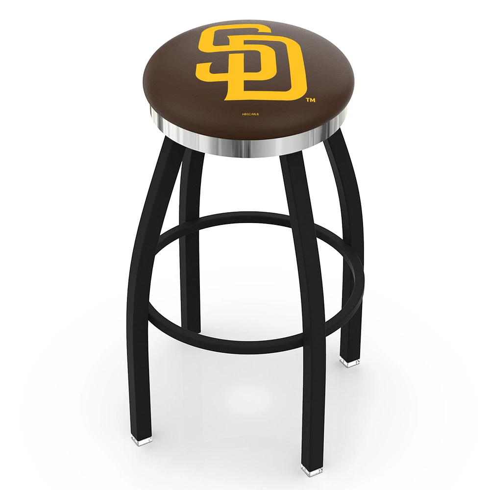 San Diego Padres 30" Swivel Counter Stool with Chrome Accent